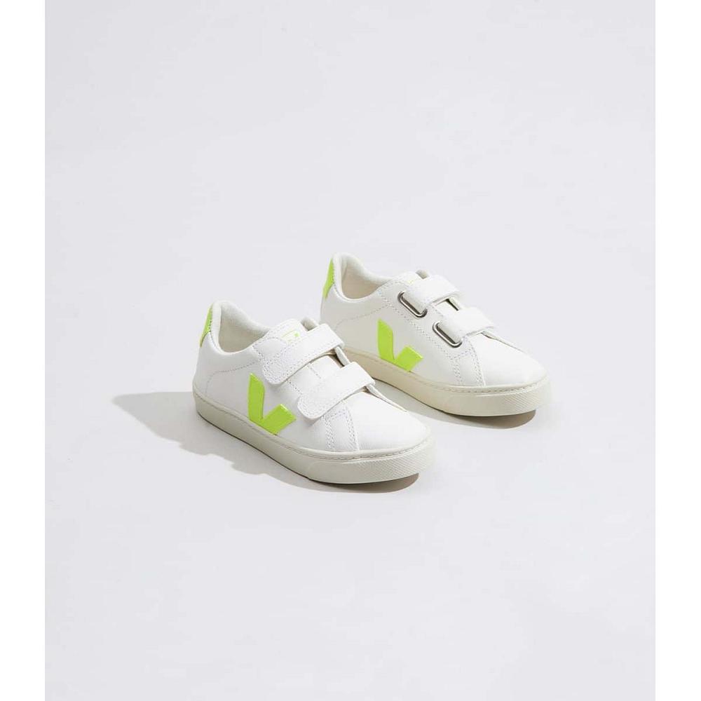 Veja ESPLAR CHROMEFREE Schoenen Kinderen White/Green | BE 726GSO